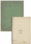 Moe Howards 32pp. Egyptian Picture Script Dated October 1938 for The 1939 Three Stooges Film We Want Our Mummy -- With Moes Annotation in Pencil, Including Signature -- Very Good Condition